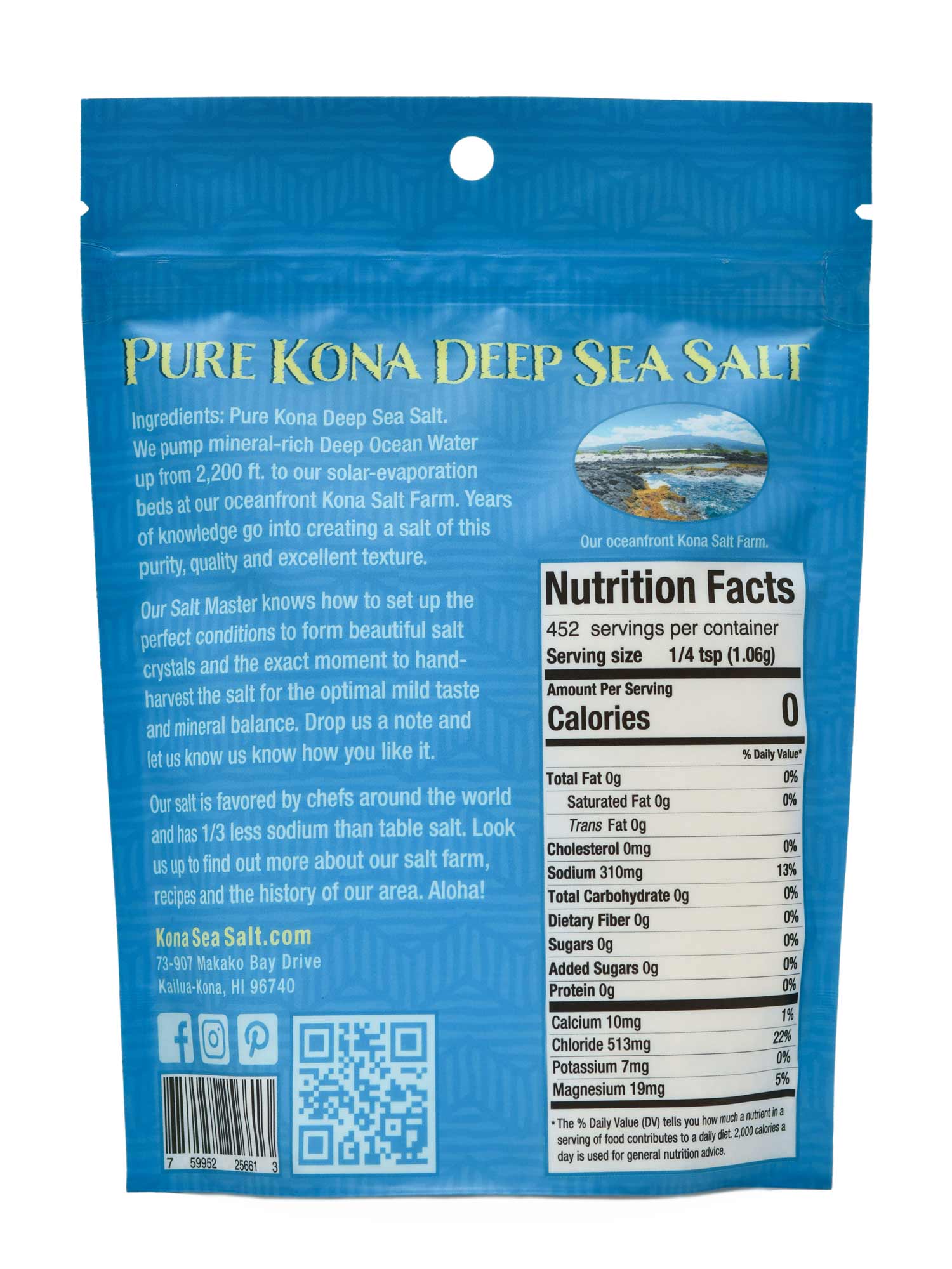 Kona Medium Grind Hawaiian Sea Salt - 6 oz - Image 4