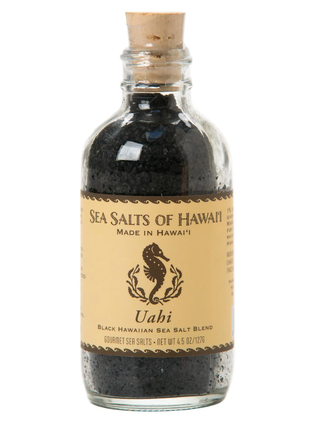 Uahi Black Hawaiian Sea Salt Blend - 4.5 ounce bottle